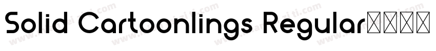 Solid Cartoonlings Regular字体转换